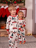 Christmas Family Matching Allover Xmas Long-sleeve Pajamas Sets