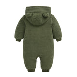 Baby Newborn One-piece Thickened Fleece Rompers