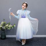 Kid Baby Girl Princess Spring Autumn Long-sleeved Bubble Sleeves Dresses