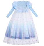 Kid Baby Girl Princess Spring Autumn Long-sleeved Bubble Sleeves Dresses