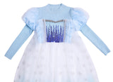 Kid Baby Girl Princess Spring Autumn Long-sleeved Bubble Sleeves Dresses