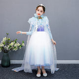 Kid Baby Girl Princess Spring Autumn Long-sleeved Bubble Sleeves Dresses