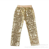 Kid Girl Multicolor Sequined Trousers Pants