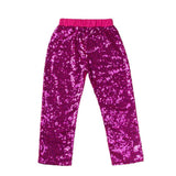 Kid Girl Multicolor Sequined Trousers Pants