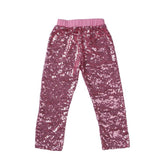 Kid Girl Multicolor Sequined Trousers Pants