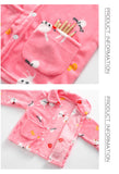 Kid Baby Girl Double-sided Velvet Plush Thickened Warm Pajamas