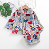 Kid Baby Girl Double-sided Velvet Plush Thickened Warm Pajamas