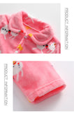 Kid Baby Girl Double-sided Velvet Plush Thickened Warm Pajamas