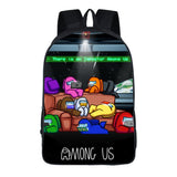 Among Us 3D Backpack With Zipper  Polyester Cartoon School Bags