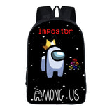 Among Us 3D Backpack With Zipper  Polyester Cartoon School Bags
