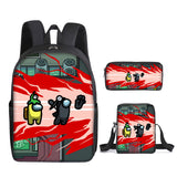 Backpack Game Set for Primary and Secondary Schoolbag Three Piece