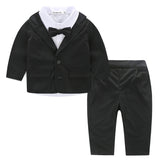 Baby Boy Gentleman Spring Suit 3 Pcs Sets