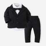 Baby Boy Gentleman Spring Suit 3 Pcs Sets