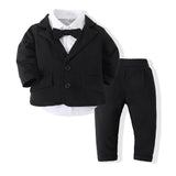 Baby Boy Gentleman Spring Suit 3 Pcs Sets