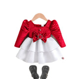 Kid Baby Girl Big Bow Princess Dress