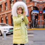 Kid Girls Cotton-padded Bright Washable Down Cotton Coats Jackets