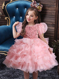 Kid Girls Sequined Party Ball Prom Princess Dance Dresses