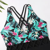 Family Matching Printed One Piece Bikini Parent-child Swimwear