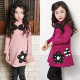 Kid Baby Girls Stylish Embroidered Flower Dresses