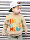 Kid Baby Boys Print Casual Long Sleeve Crew neck Sweatshirt