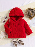 Kid Baby Girl Cozy Hooded Flannel Jacket Cute Animal Coats