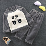 Kid Baby Boy Autumn Winter Thickened Winter Pajamas