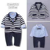 Baby Boy Spring Autumn Gentlemen Long Sleeve 3 Pcs Sets