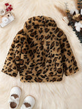 Baby Girl Stylish Leopard Pattern Cardigan Coat Jackets