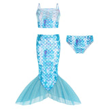 Kid Girl Mermaid Princess Swimwear Masquerade Party Holiday Swimsuits