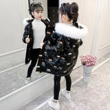 Kid Girl Winter Plush Thick Down Cotton Jacket Coats