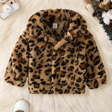 Baby Girl Stylish Leopard Pattern Cardigan Coat Jackets