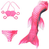 Kid Girls Swimsuit Performance Mermaid Tail Bikini