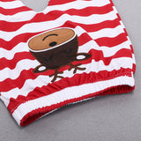 Baby Boys Girls Fawn Long Sleeve Striped Christmas 2 Pcs Sets