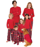 Family Matching Christmas Plaid Parent-child Cotton Loungewear Pajamas