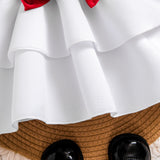 Kid Baby Girl Big Bow Princess Dress