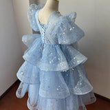 Kid Girl Princess Flower Wedding Birthday Host Dress