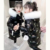 Kid Girl Winter Plush Thick Down Cotton Jacket Coats