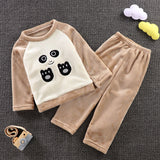 Kid Baby Boy Autumn Winter Thickened Winter Pajamas