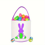 Easter Baskets Canvas Easter Bunny Bucket Easter Basket Stuffer