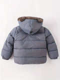 Kid Boys Girls Cute Winter Thermal Fleece Warm Long Sleeve Jacket Coat