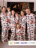 Christmas Family Matching Allover Xmas Long-sleeve Pajamas Sets