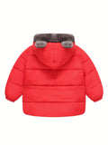 Kid Baby Boys Girls Warm Comfy Thermal Long Sleeve Zip Up Fleece Coat