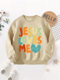 Kid Baby Boys Print Casual Long Sleeve Crew neck Sweatshirt