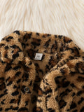 Baby Girl Stylish Leopard Pattern Cardigan Coat Jackets