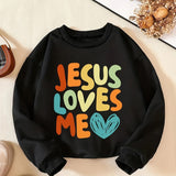 Kid Baby Girls Cozy Letter Print Long Sleeve Sweatshirt Pullover