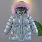 Kid Girl Down Cotton Winter Fleece Jacket Coats