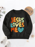 Kid Baby Boys Print Casual Long Sleeve Crew neck Sweatshirt