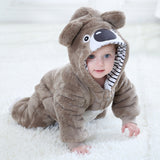 0-3T Baby Winter Autumn Bear One-piece Flannel Rabbit Romper