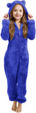 3-15Y Kids Girl Boy Onesie Fleece Sherpa Lined Warm Pajamas