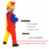 3-8T Kid Boy Girl Halloween Clown Costume Jumpsuits Toddlers Dress Up